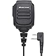 Midland- AVPH10 Handheld Two-Way Radios - Shoulder Speaker Mic with Rotating Clip for GMRS - GXT1000VP4 and all Midland Radios - Plug and Play Communication with Push-to-Talk Button - PTT Black