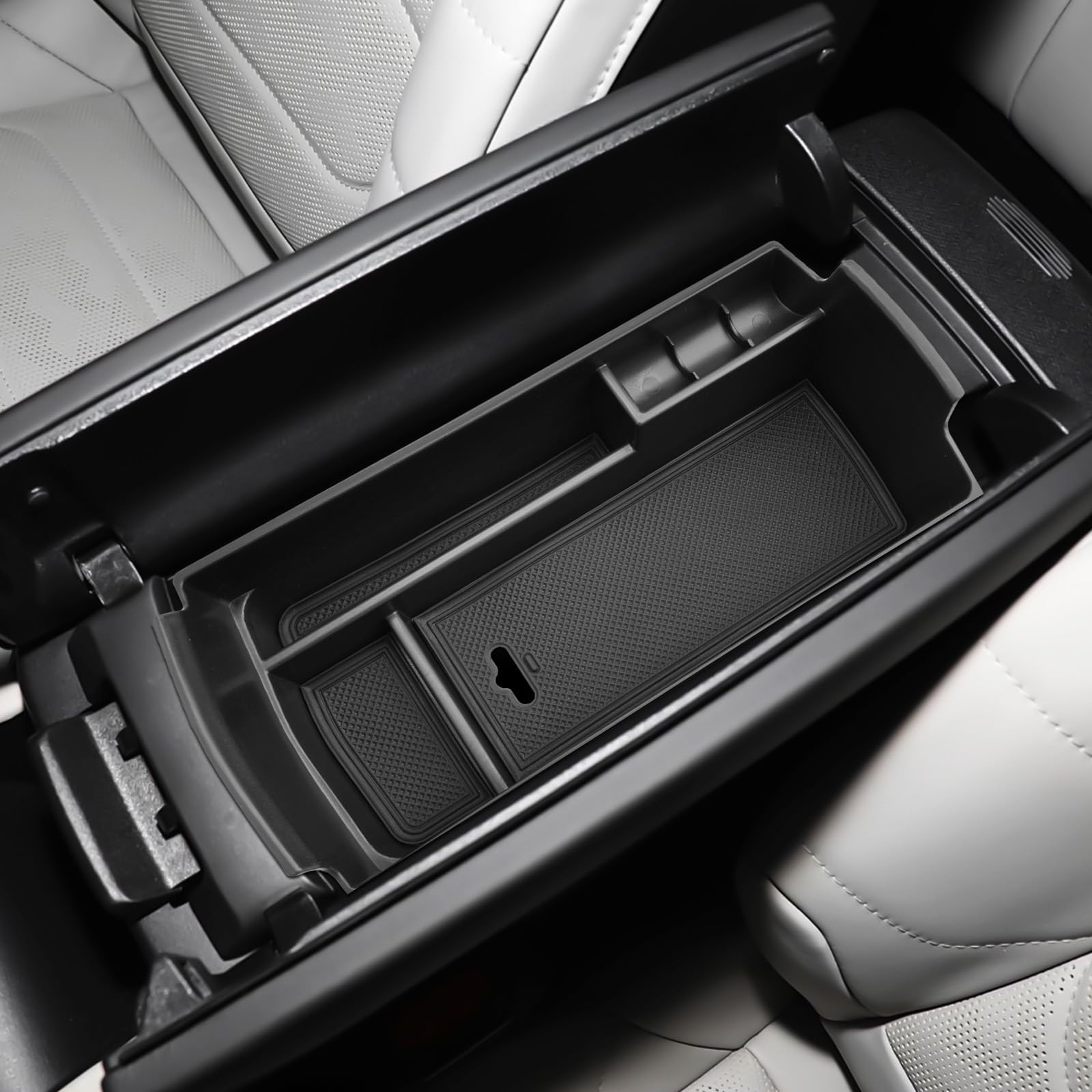 YEE PIN C5 aircross 2023 Centre Console Organizer Tray Armrest Tray Compatible with Citroen C5 aircross 2018-2022, Secondary Storage Box Insert Glove Compartment Car Accessories