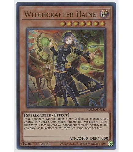 Amazon.com: Yu-Gi-Oh! - Witchcrafter Draping - INCH-EN023 - Super Rare -  1st Edition