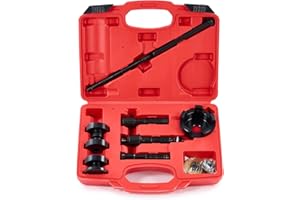 Orion Motor Tech Wheel Bearing Puller Tool Kit Compatible with Harley Davidson Motorcycles, Wheel Bearing Removal & Installation Tool for 3/4" 1" 25mm Bearings, 18pc Harley Wheel Bearing Tool