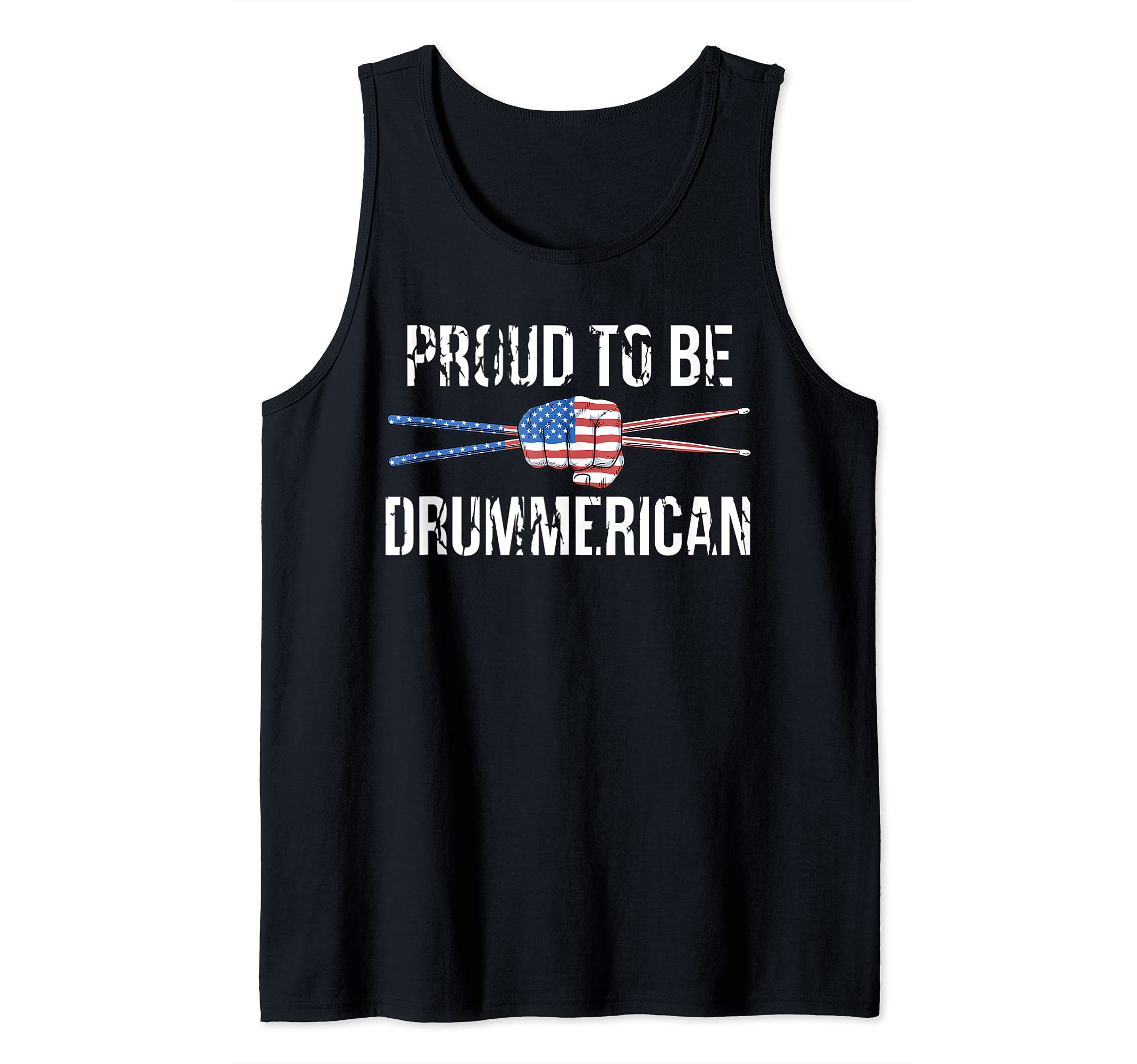Drummer Men Drum Sticks Drumming Percussion Drummer Tank Top