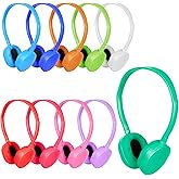 OSSZIT Classroom Kids Headphones Bulk 20 Pack Class Set of Headphones for Students Children Boys Girls Teen Adult,Group Learning, Computer Lab, Library, Online Lesson and Testing (10 Colors)
