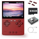 Trimui Brick Retro Game Console, 3.2-Inches, Red,1024x768 IPS Screen | Built-in 64G TF Card Video Gaming Consoles 3000mAh Lithium Battery Supports Multiple Simulators Casual Game Console