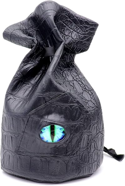Haxtec Standing Dragon Eye Dice Bag Blue L Brand New