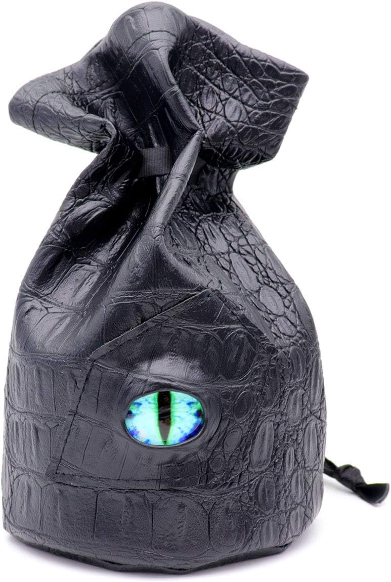 Haxtec Standing Dragon Eye Dice Bag Blue L Brand New