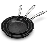 imarku Nonstick Frying Pan Skillets, 3 Pcs Omelette Pan with Stay Cool Handle, Healthy Cooking Frying Pan, Free of PFAS PFOA PTEE, Oven/Dishwasher Safe, Compatible with All Cooktops, Christmas Gift