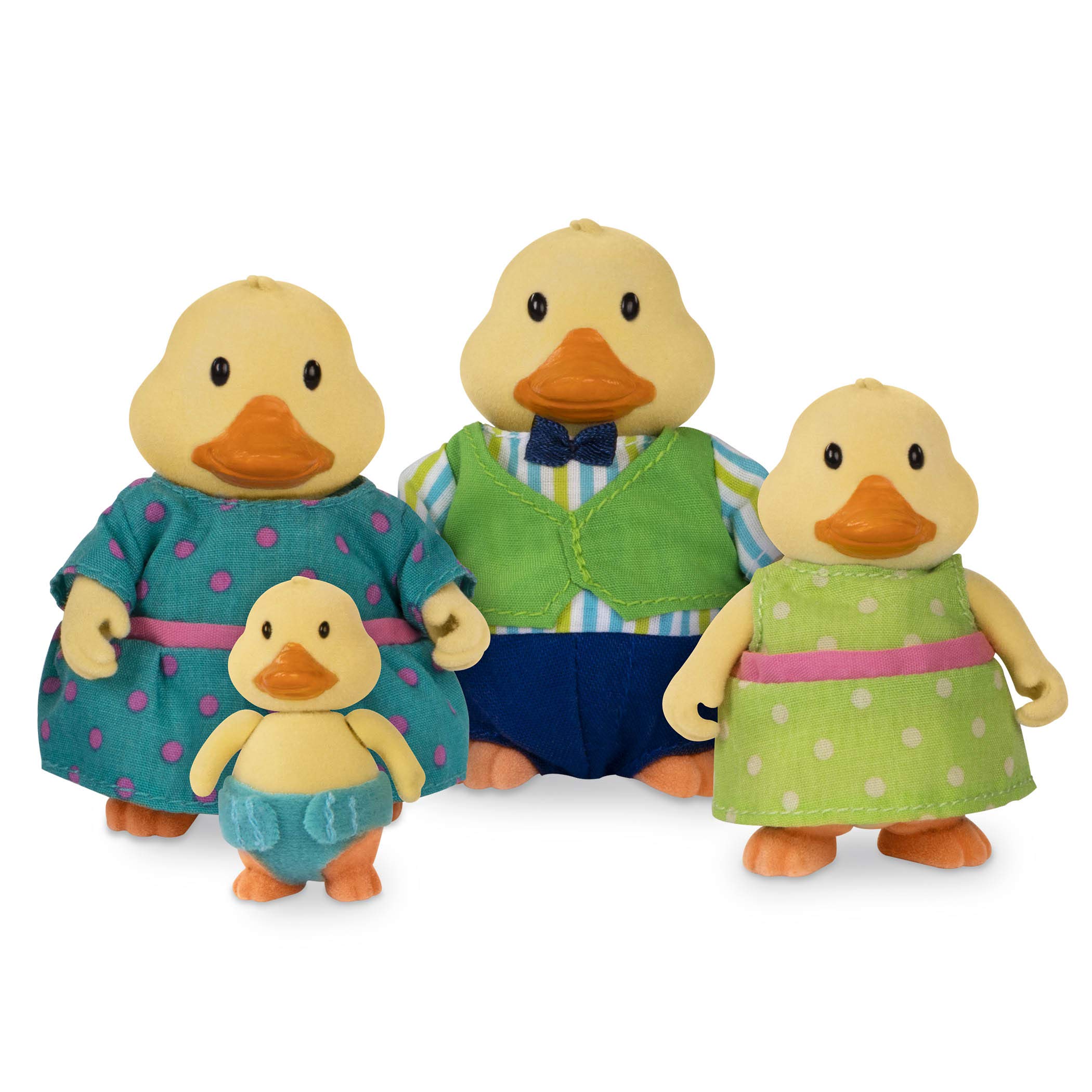 Li'l Woodzeez – Quickquack Duck Family 5 Pieces Set, Miniature Animal Figurines for Kids, Family Toys & Imaginative Play, Collectible Figures for Storytelling, 3+ Years