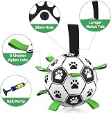 HETOO Extra Large Dog Soccer Ball 9 Inch with Grab Straps for Large Dogs view 6