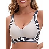 Womens Wireless Supportive Bra Push Up Seamless No Underwire Back Smoothing Full Coverage Bralette Soft Stretch Everyday Bra