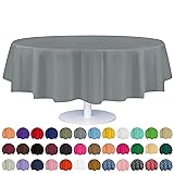 Grandipity Silver Plastic Table Cloth Disposable