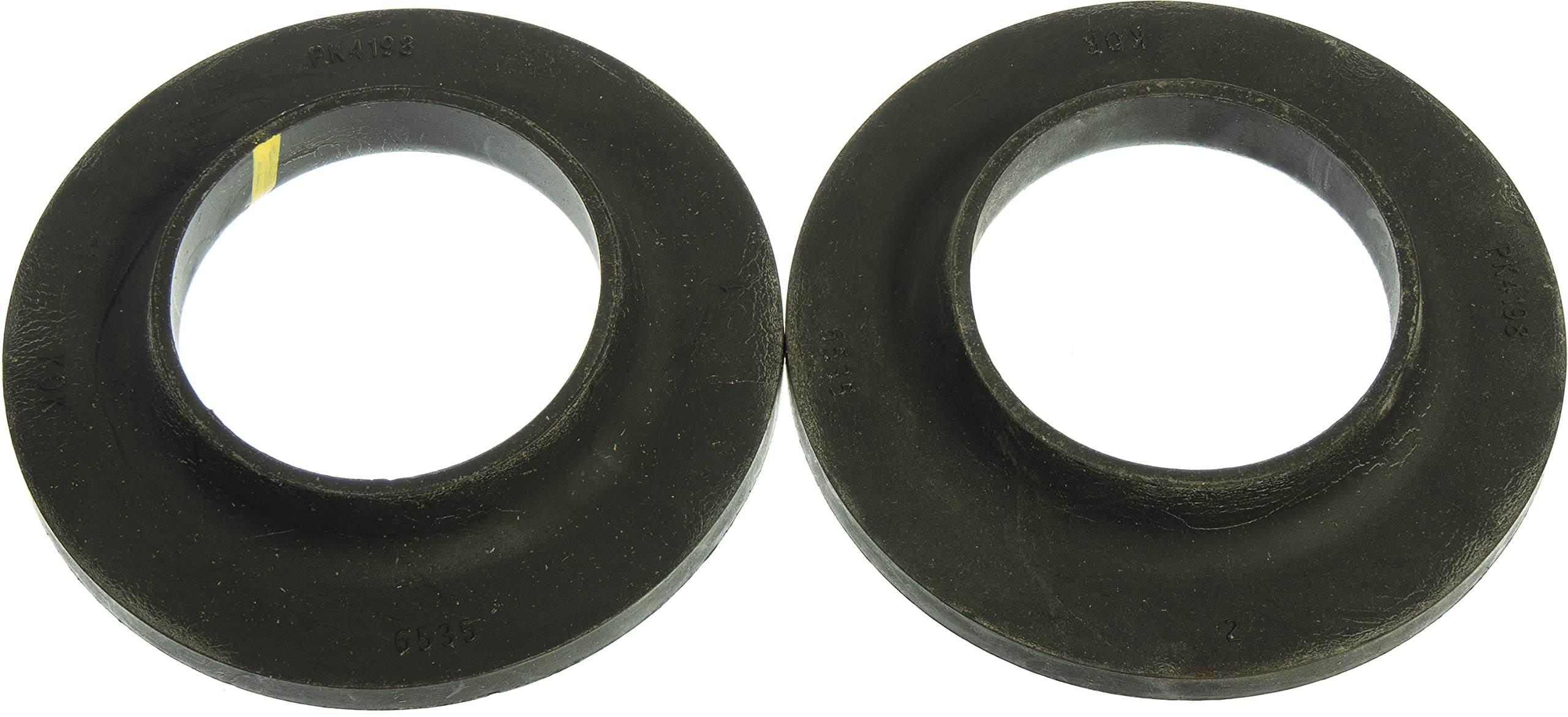 APDTY 133856 Coil Spring Rubber Insulator 2-Pack | Rear Suspension Noise & Vibration Dampener
