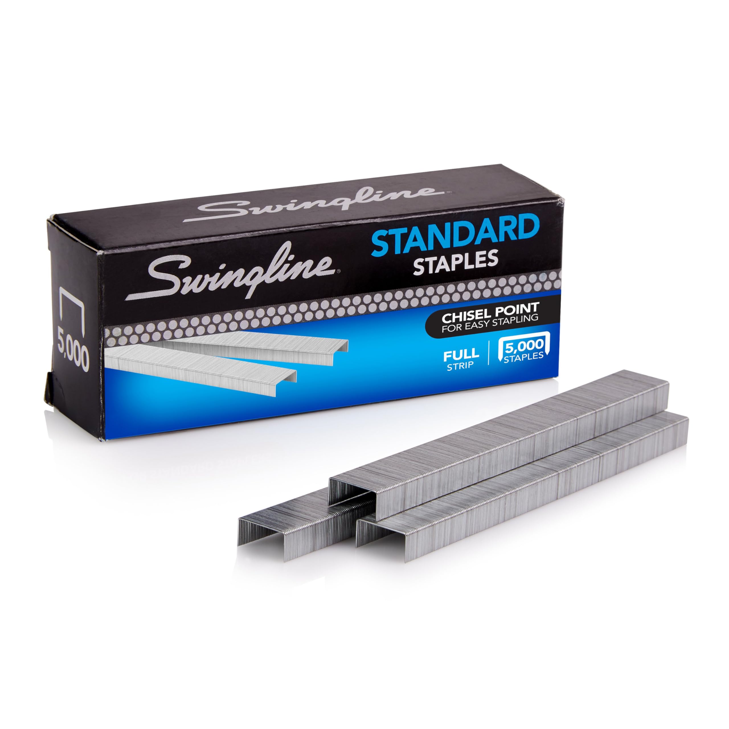 Swingline Staples, Standard, 1/4" Length, 210/Strip, 5000/Box, 1 Box (79350)
