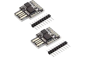 Hutomwua Digispark Kickstarter ATTINY85 General Micro USB Development Board 5V IIC SPI USB Development Board 6 I/O Pins 2pcs
