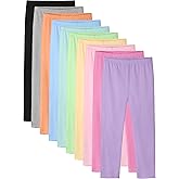 Cvaoo 10 Pack Girls Leggings Cotton Pants for Girls Full Length Toddler Warm Stretchy Leggings for Kids Winter