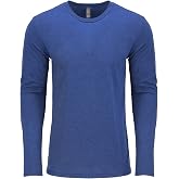 Next Level Men's Performance Blended Long Sleeve Jersey, Large, Vintage Royal