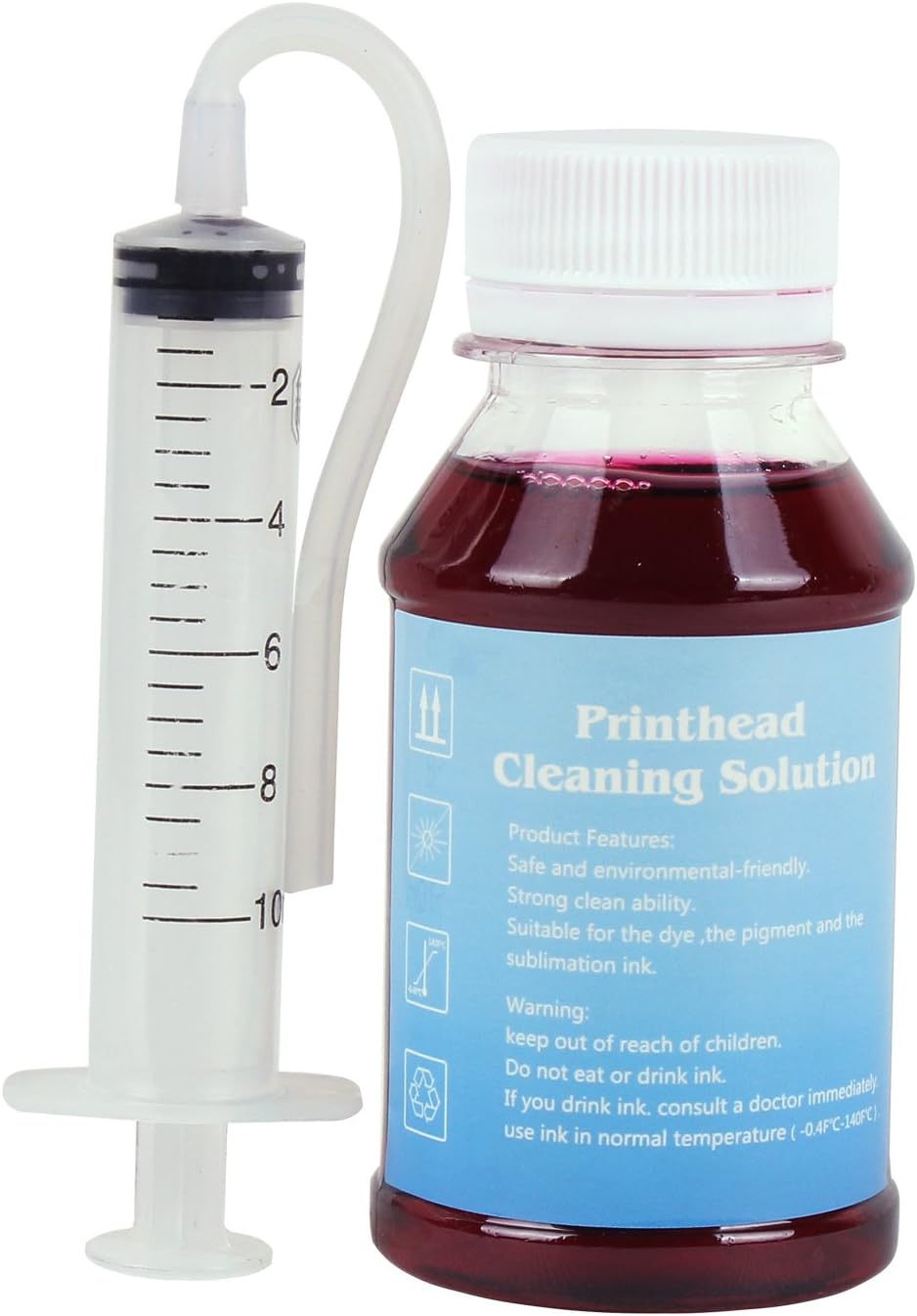 Inkjet Printers Printhead Cleaner for Workforce 325 323 320 845 840 645 635 633 630 545 435 60-3.4oz 100ml Cleaning Kit