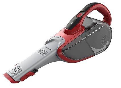 Black+Decker Lithium Dustbuster DVJ315J (mit Cyclonic Action, 10,8V Akku Handstaubsauger mit ausziehbarer Fugendüse und Polst