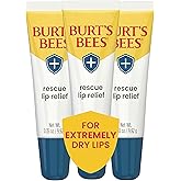 Burts Bees Rescue Lip Relief with Shea Butter and Echinacea, 100% Natural Origin, 0.35 Ounces