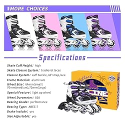 Adjustable Inline Skates for Girls, Girls Roller
