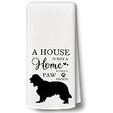 BCUANGD Cocker Spaniel Dog Kitchen Towels Decor - Vintage Dogs Xmas Holiday Hand Tea Towels, Retro Puppy Dog Mom Gifts for Women Christmas Dish Towel Dishcloths Decorations for Home, 16"x24"