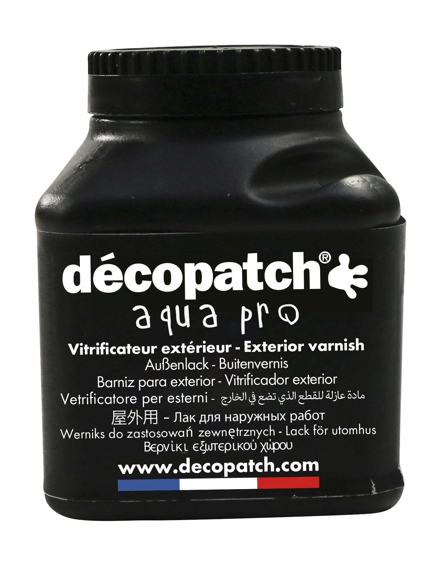 Décopatch - Ref VAUV180AO - Aqua Pro Exterior Varnish - UV & Water Resistant, Suitable for Outdoor & Exterior Use, Porvides a Protective Coating - 180g Bottle
