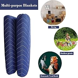 PONGHEI 2 Moving Blankets 80"x 72" Heavy Duty