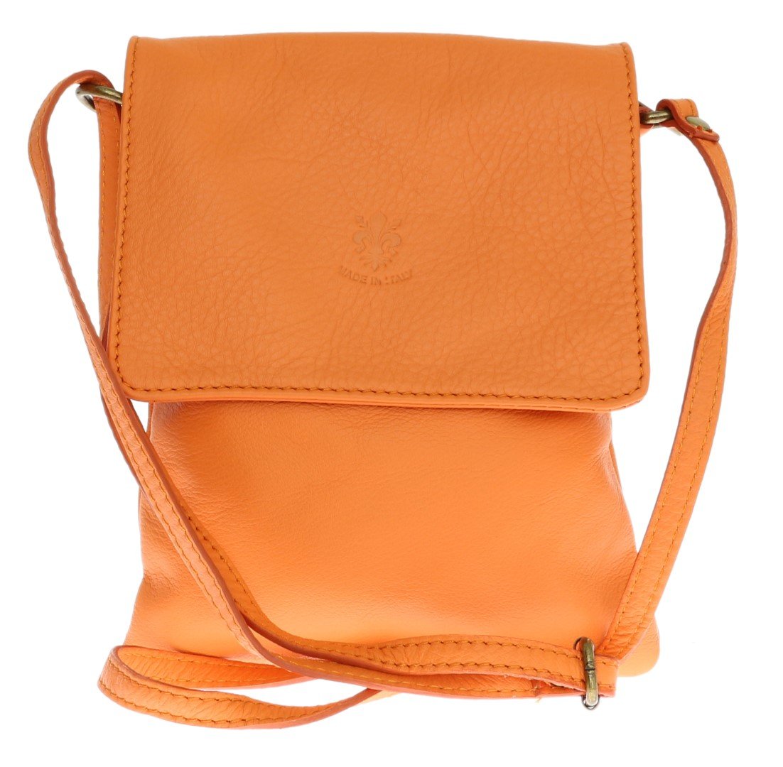 Girly Handbags Womens Crossbody Bag Small Shoulder Handbag with Adjustable Strap, Lightweight Everyday Travel Purse, Multi Pocket Ladies Bag- Orange