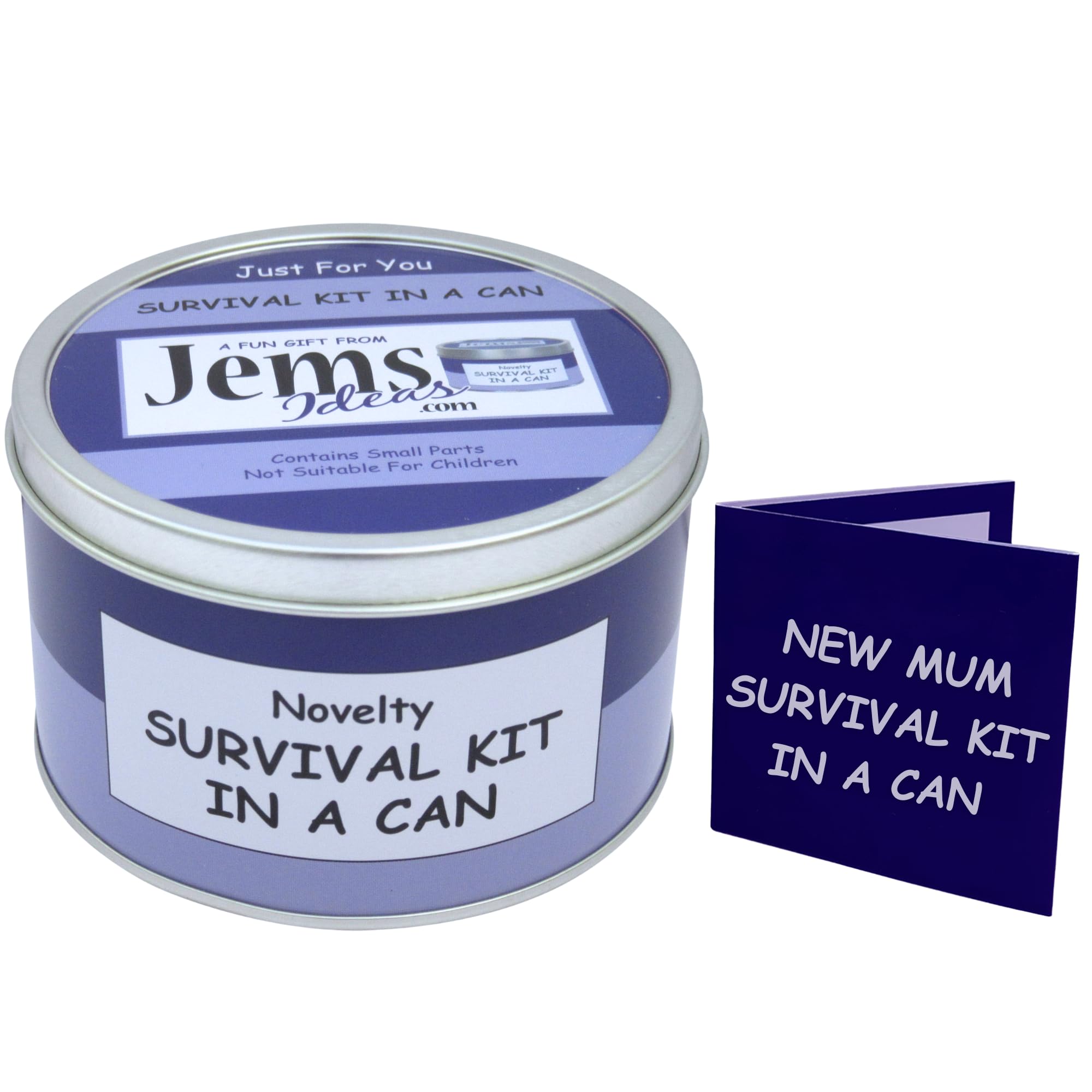 Mummy To Be Survival Kit in a Can – Funny New Mum Gift – Novelty Gift Set for Expecting Mothers – Unique Keepsake Present for Pregnancy or Baby Shower – Packed with Fun (Purple/Lilac)