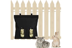 TANGTTY Rabbit Hay Feeder，Guinea Pig Hay Feeder for 600D Oxford Cloth Fabric Hanging Hay Feeder Bag for Bunny, Guinea Pigs,Chinchillas Other Small Animal Pet