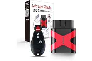 Programmable Keyfob, Replacement Car Keys Fob and DIY Programmer Kit for 2013-2017 Dodge RAM 1500 2500 3500 Remote GQ4-53T