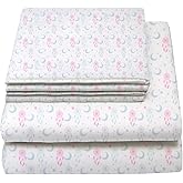 LITTLE CELEBRITY Full Sheets Set Kids Boys/Girls, Bed Sheets Kids, Cute Bed Sheet, Includes Flat, Fitted and 2 Pillowcases, 4 Piece