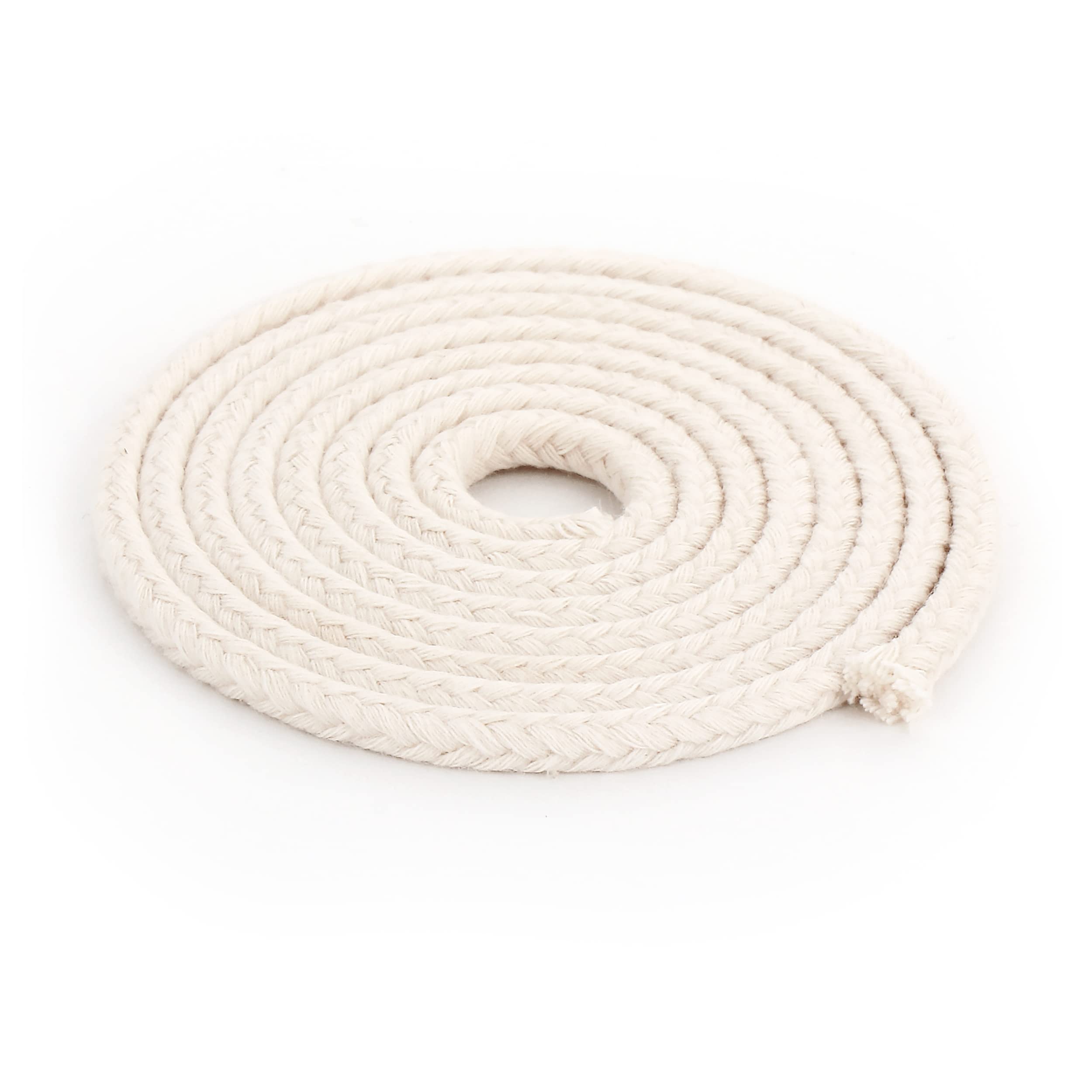 NKlaus 10 Metre Round Wick 100% Pure Cotton 4.0 mm Thin for Oil Lamp Kerosene Lamp