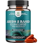Natures Craft AREDS 2 Based Eye Health Supplement for Adults - AREDs 2 Eye Vitamins for Vision Blue Light Protection Dry Eyes with Zeaxanthin Plus Lutein and Bilberry Extract (1 Month)