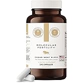 Molecular Fertility Beef Organ Complex - Pasture-Raised, Grass Fed Beef Liver, Brain, Heart, Spleen, Pancreas Blend, Healthy Hormone Balance and Fertility Supplement for Women and Men, 180 Capsules