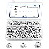 T Nuts 1/4"-20, 5/16"-18, 3/8"-16, Jovlalis 160pcs