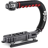 Zeadio Video Action Stabilizing Handle Grip Handheld Stabilizer with Cold-Shoe Mount for All DSLR Camera Camcorder