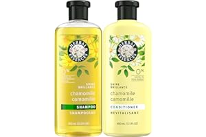 Herbal Essences Shine Collection Chamomile Shampoo and Conditioner Set, Shines and Smooths Hair, Mineral Oil Free, 800 mL in 