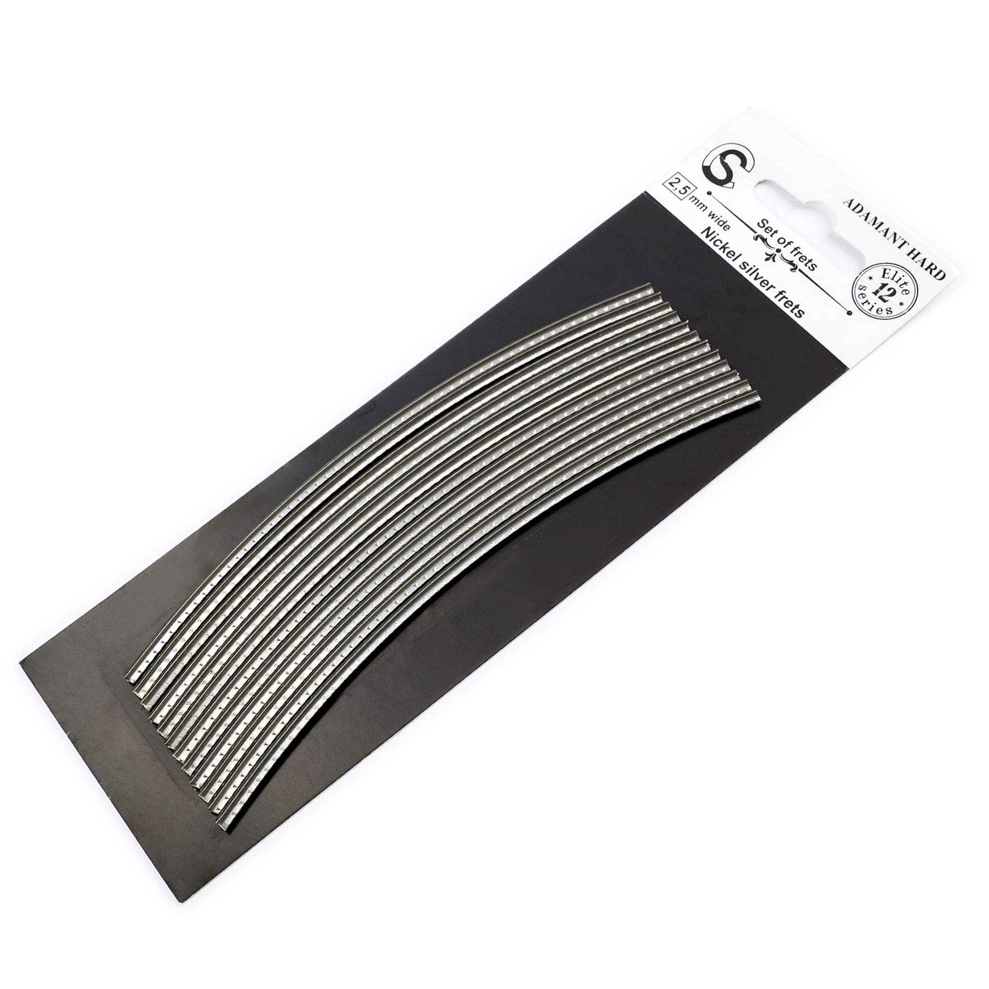 Sintoms E249119 Elite Series Nickel Silver Extra Hard 2.5mm Medium Fret Wire Set for Electric Guitar