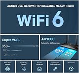TP-Link Archer VX1800 AX1800 Dual-Band VDSL/ADSL Modem Router view 3