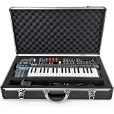 ANALOG CASES Arturia MiniFreak Case - Ultra-Lightweight UNISON Hard Case | Ultra-Lightweight and Durable Aluminum Case, Die-Cut Foam Padded Interior With Cable Storage Space, Comfortable Padded Handle