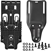 QLS Quick Locking System Kit,Drop Leg Holster Adapter,Mid Ride Belt Loop with Locking Fork and Receiver Plate Tactical Police Gear