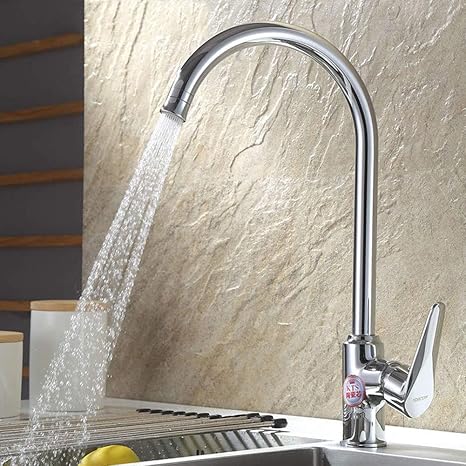 Fregadero de cocina grifos modernos Comercial sin plomo de latón macizo