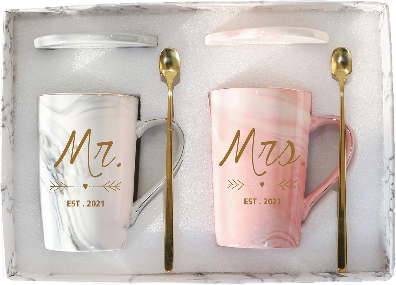 Mr and Mrs Est 2021 Mr and Mrs Mugs Couple