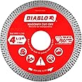 Diablo Diamond Continuous Rim Masonry Cut-Off Disc for Granite, Marble, Porcelain and Tile - 4-1/2" Diameter, 1.4mm Kerf, 13280 Max RPM - DMADC0450
