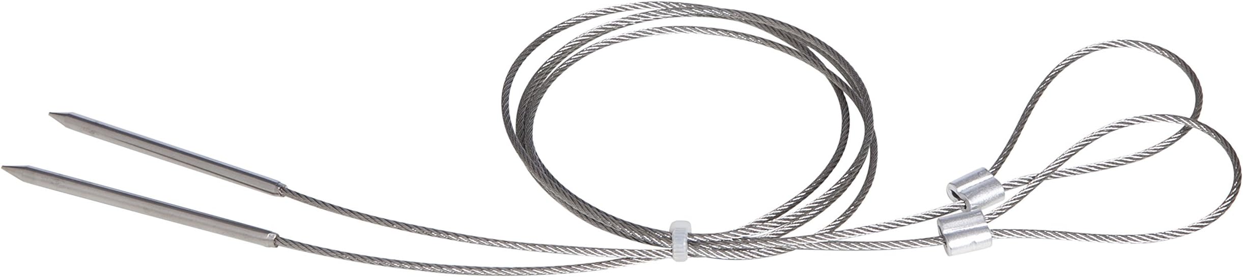 Allgrill Flexible stainless steel barbecue skewers in a set of 2 (kebab skewers, BBQ skewers, meat skewers).