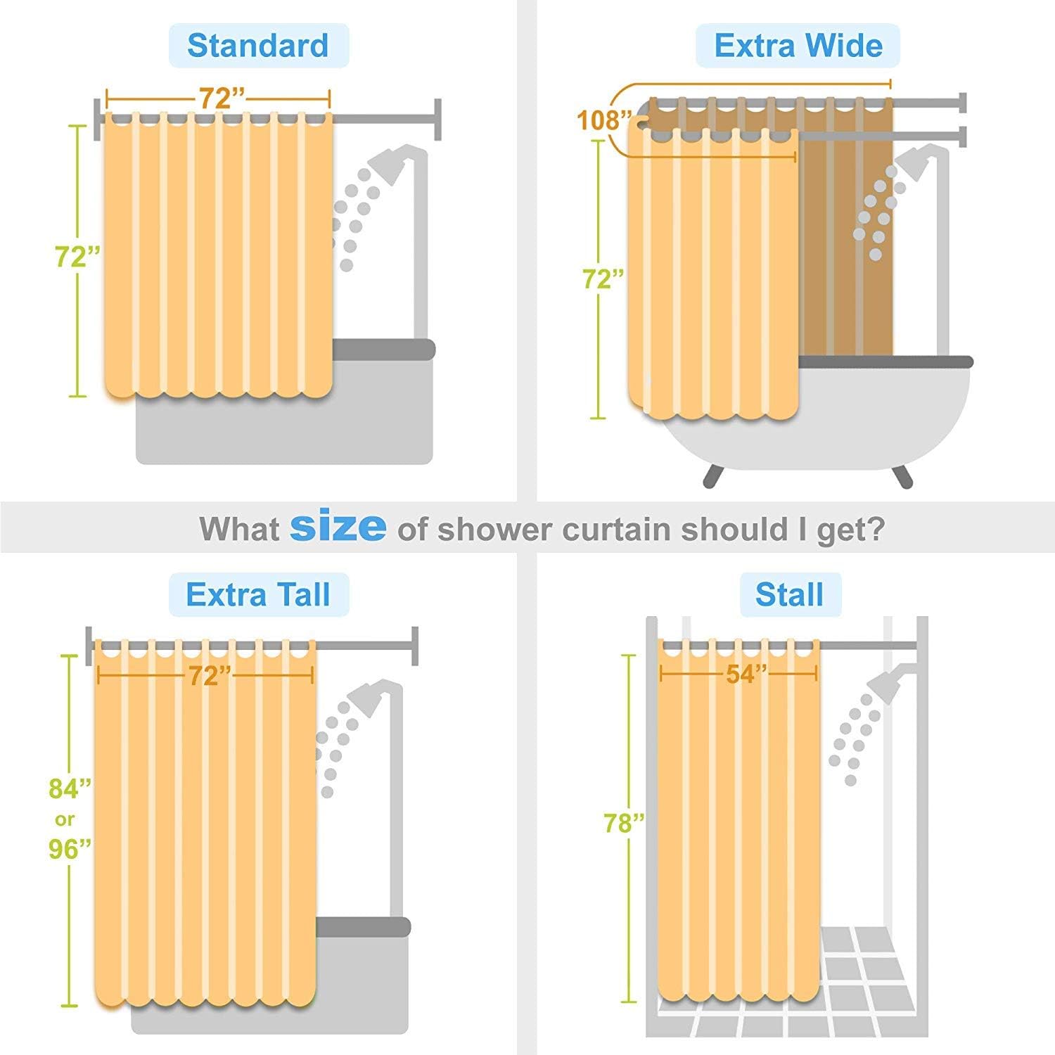 Madison Park Spa Waffle Shower Curtain Pieced Solid Microfiber Fabric with 3M Scotchgard Water Repellent Treatment Modern Home Bathroom Decorations, Standard 72X72, Grey: Home & Kitchen