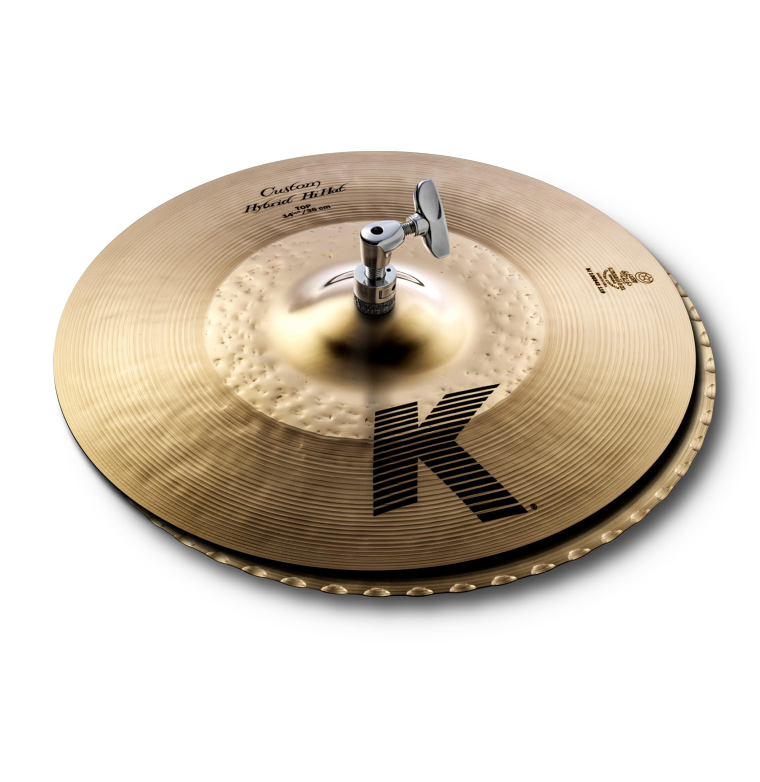 Zildjian K Custom Series - 14 1/4 Inch Hybrid Hi-Hat Cymbals - Pair ,Multi Colour