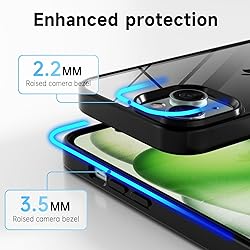 LoeoeL for iPhone 15 Case Clear, Transparent Hybrid