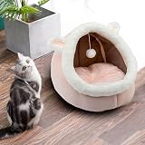 Dtopsun Rabbit Shaped Cat Bed Indoor with Anti-Slip Bottom Small Dog Cave view 2