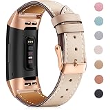 Dirrelo Compatible avec Fitbit Charge 3 Strap / Fitbit Charge 4 Bracelet pour Hommes Femmes 4 Pack Étanche Réglable Silicone Remplacement Sport Bracelets pour Fitbit Charge 3 / 4 / SE, Petit